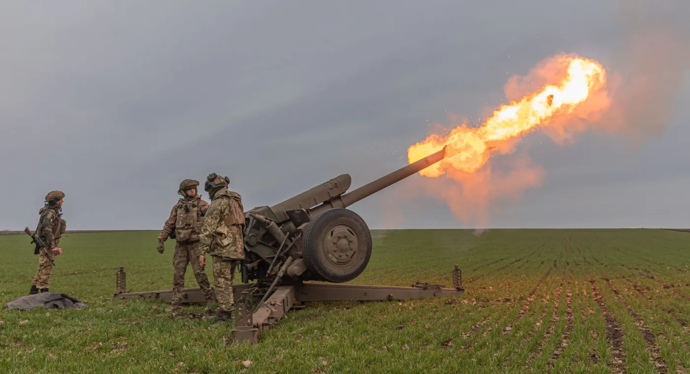 Ukraińska artyleria w akcji