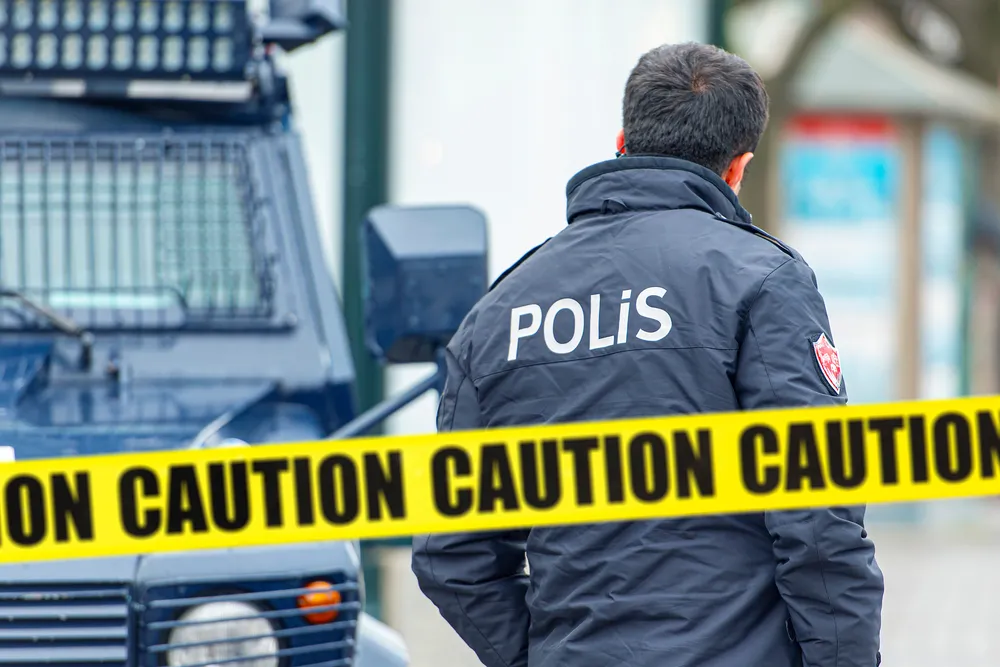 Policeman,In,A,Street,Of,Istanbul,,Turkey
