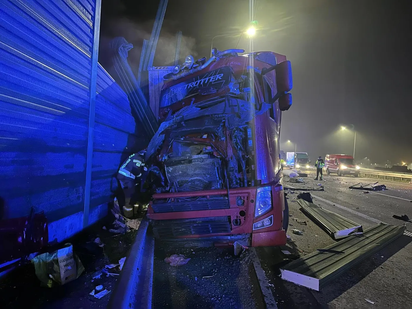 Wypadek na autostradzie A1
