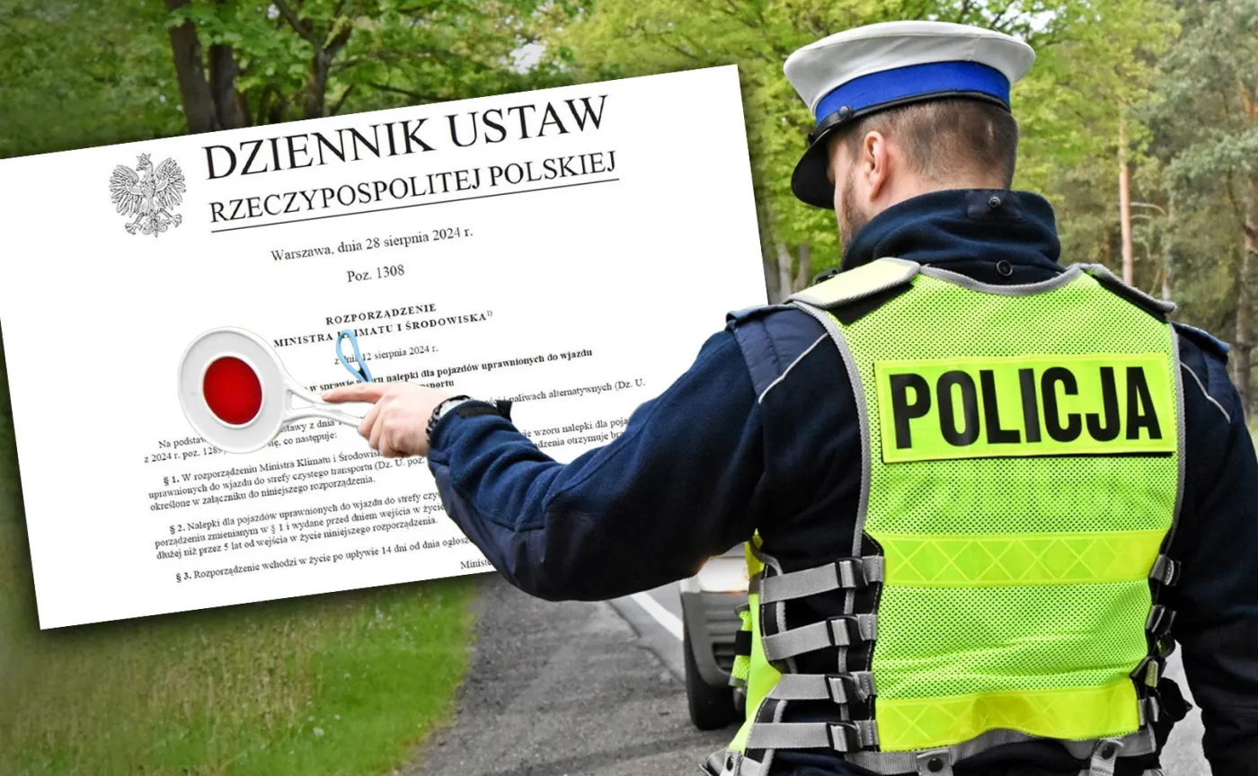 Od 12 września nowa naklejka na auto i 500 zł. Kara leci na miejscu lub pocztą