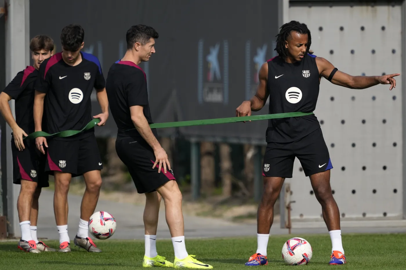 Trening piłkarzy Barcelony