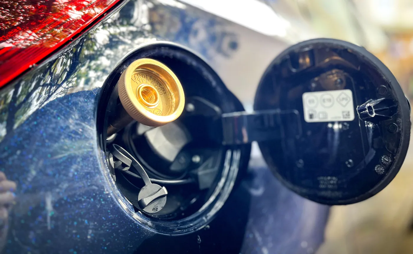 Samochód z instalacją LPG