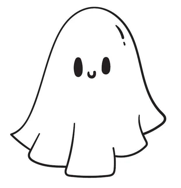 duszek kolorowanka halloween