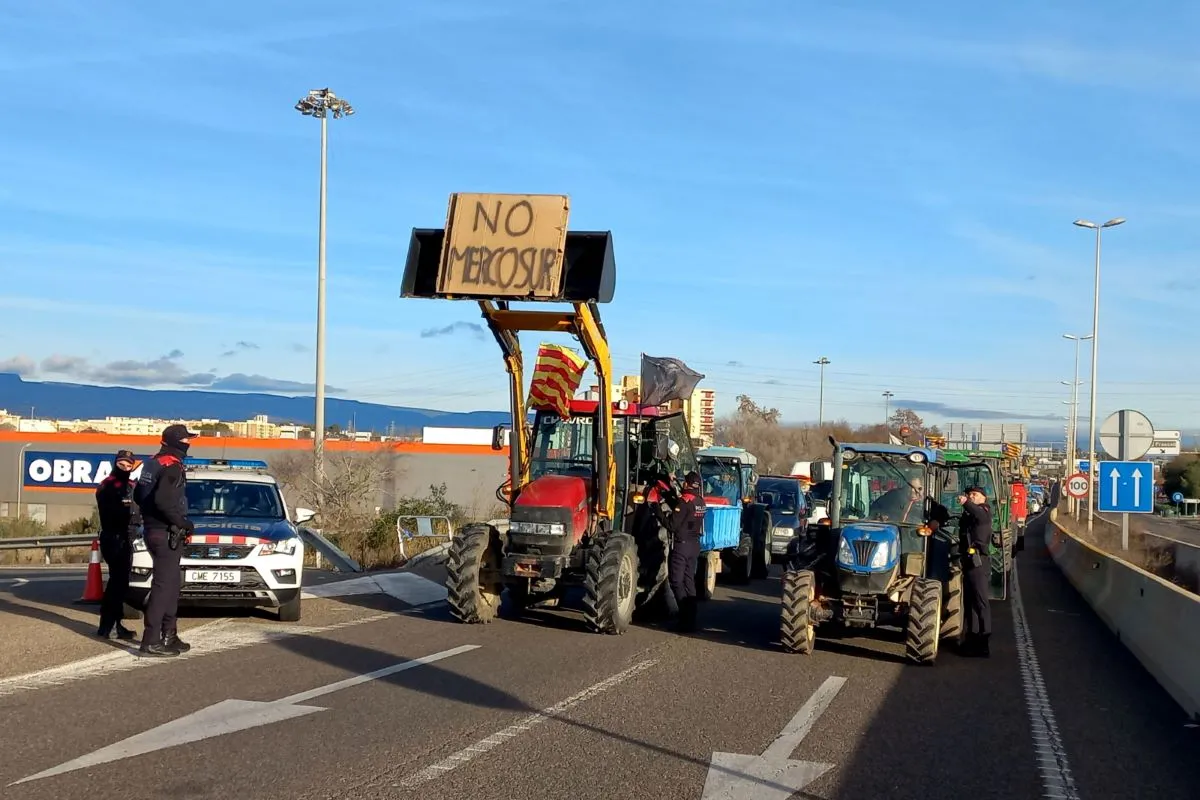 Protest rolników w Katalonii