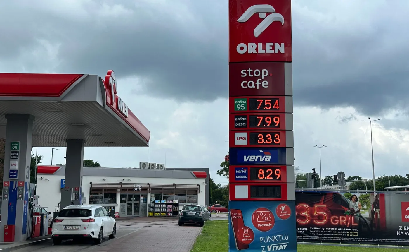 Ceny na stacji paliw Orlen