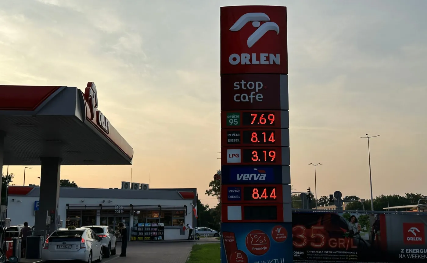 Ceny na stacji paliw Orlen