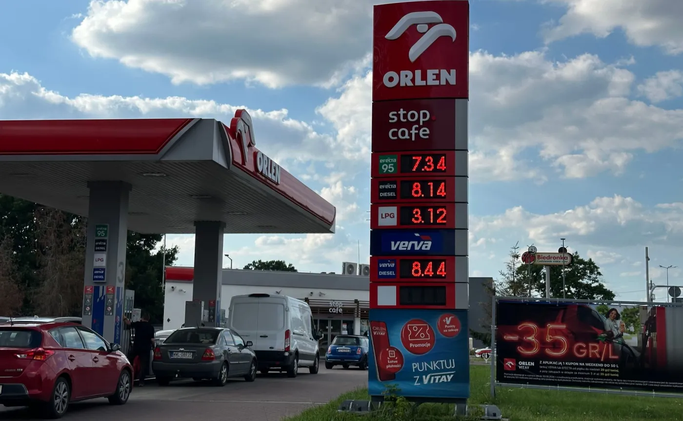 Ceny na stacji paliw Orlen