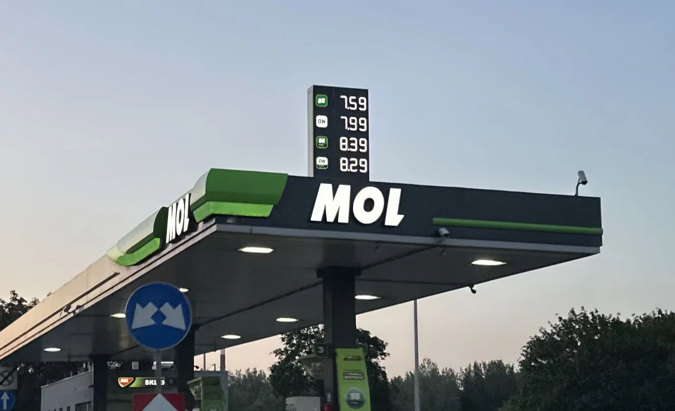 Ceny paliw na stacji MOL