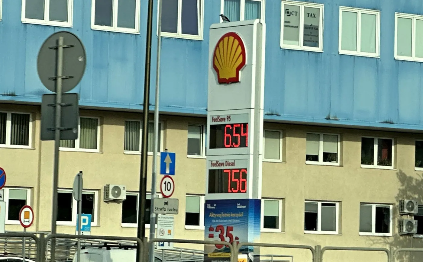 Ceny paliw na stacji Shell
