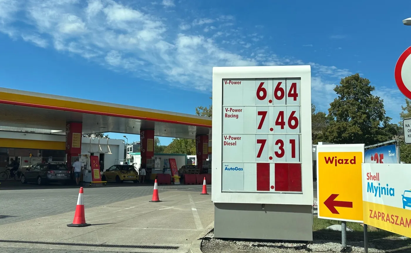 Ceny paliw na stacji Shell