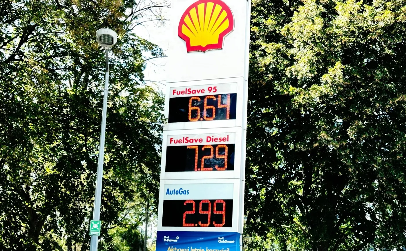 Ceny paliw na stacji Shell