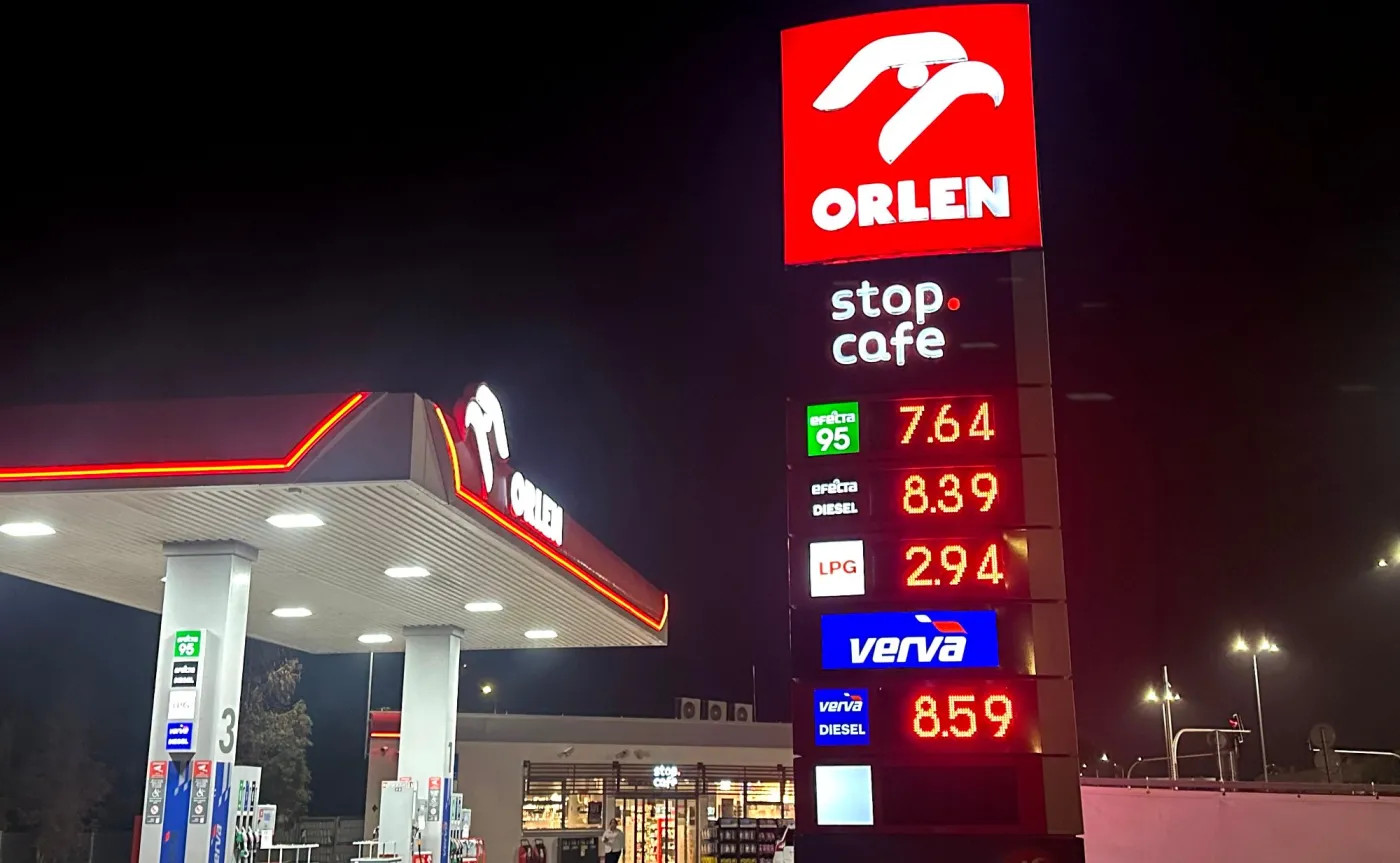 Ceny paliw na stacji Orlen