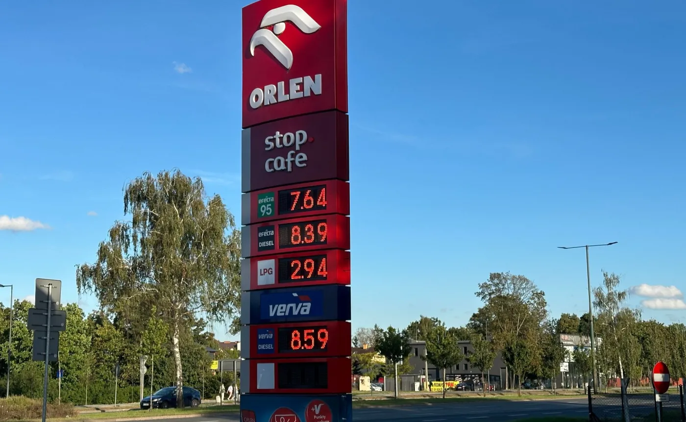 Ceny paliw na stacji Orlen