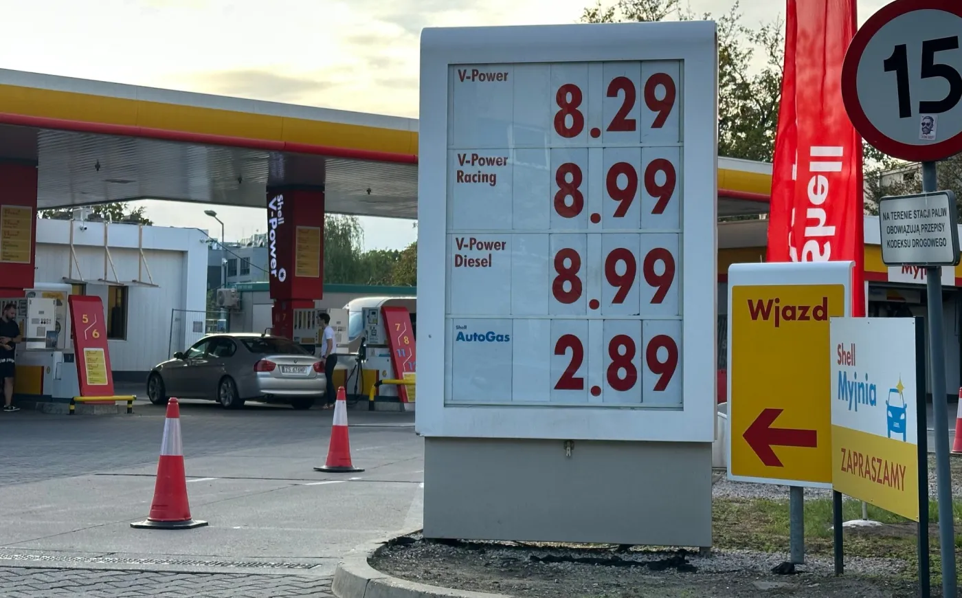 Ceny paliw na stacji Shell