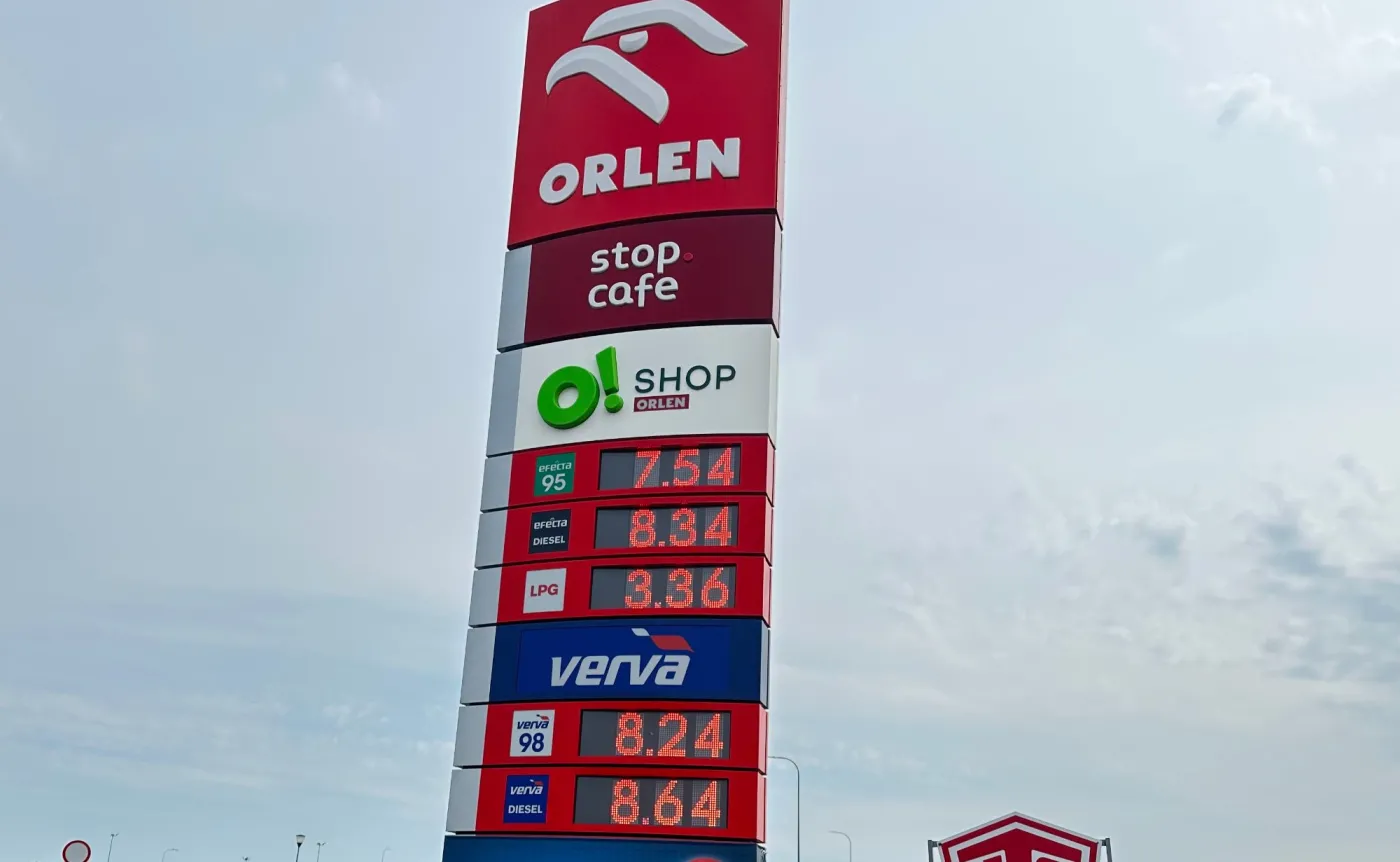 Ceny na stacji paliw Orlen