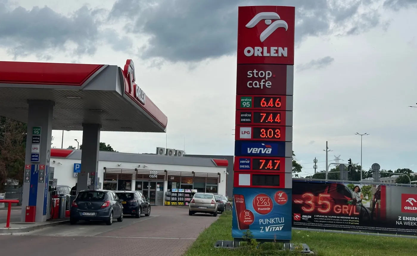Ceny na stacji paliw Orlen