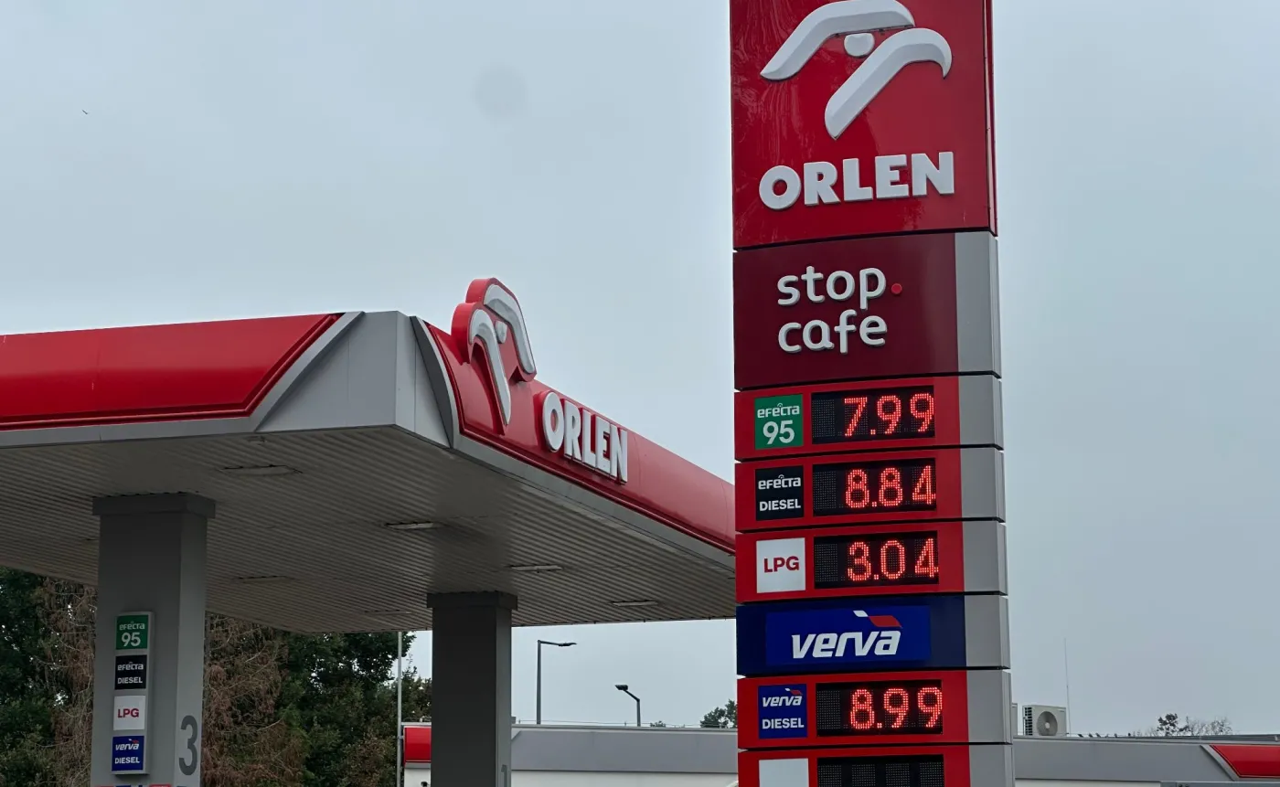Ceny na stacji paliw Orlen