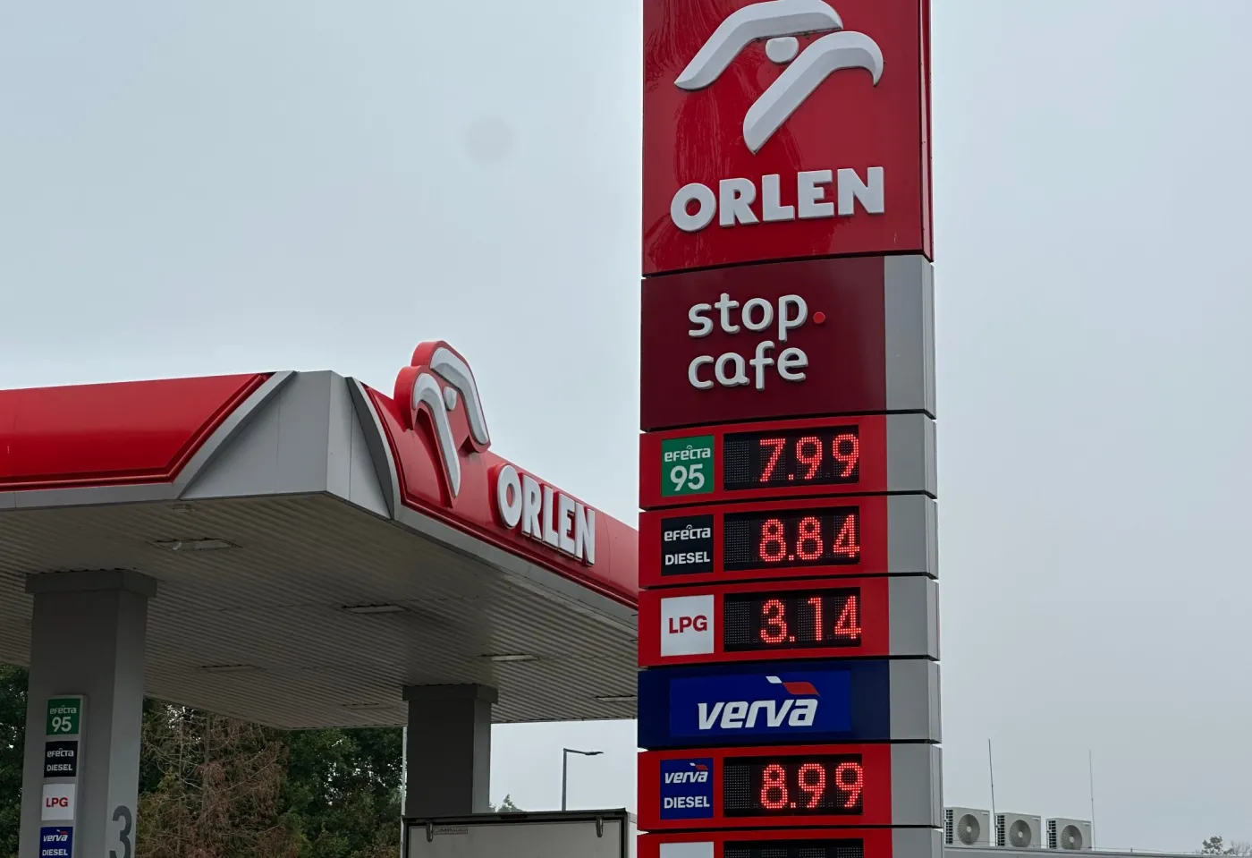 Ceny na stacji paliw Orlen