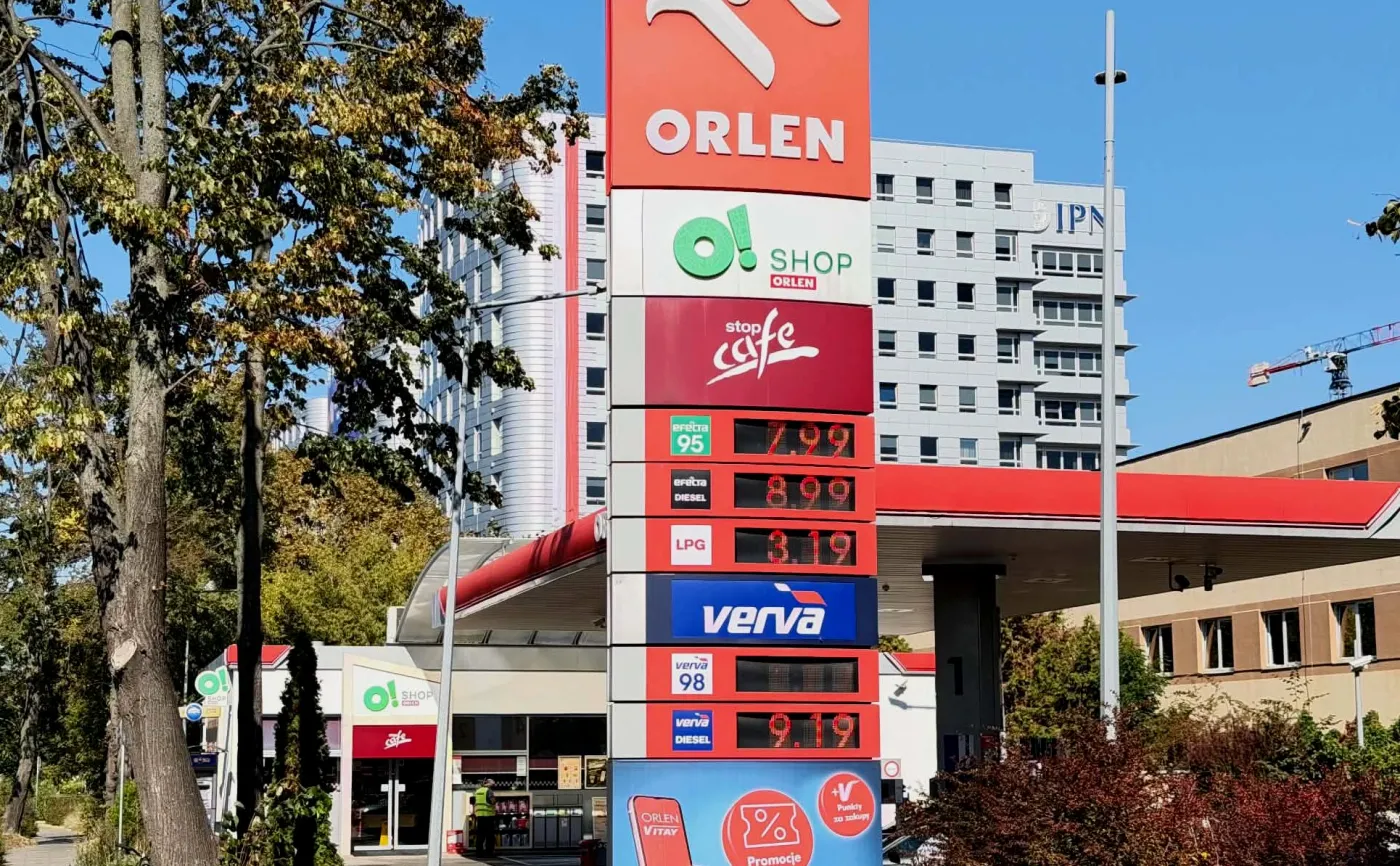 Ceny na stacji paliw Orlen