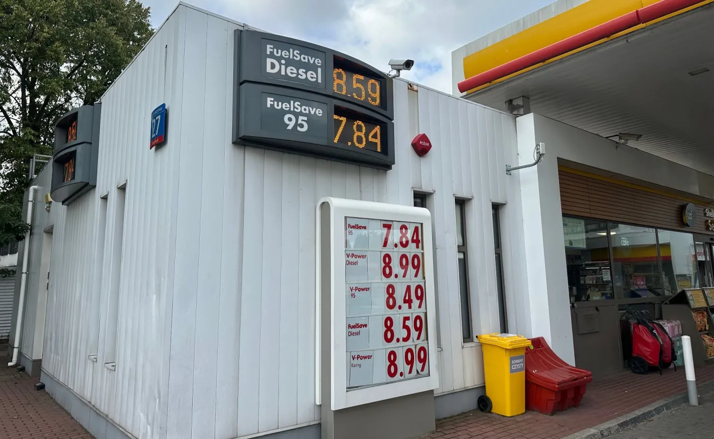 Ceny paliw na stacji Shell