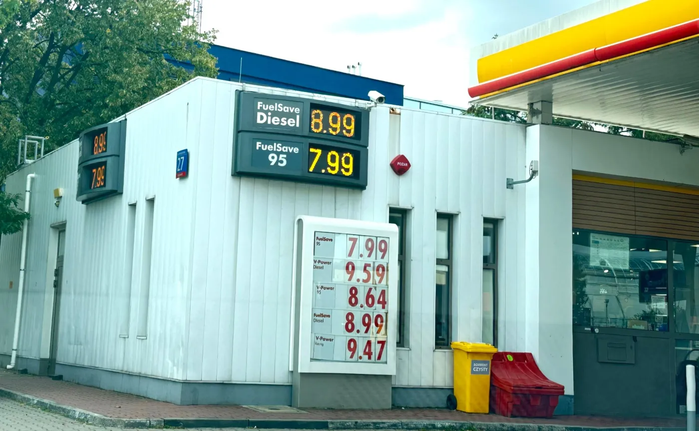 Ceny paliw na stacji Shell