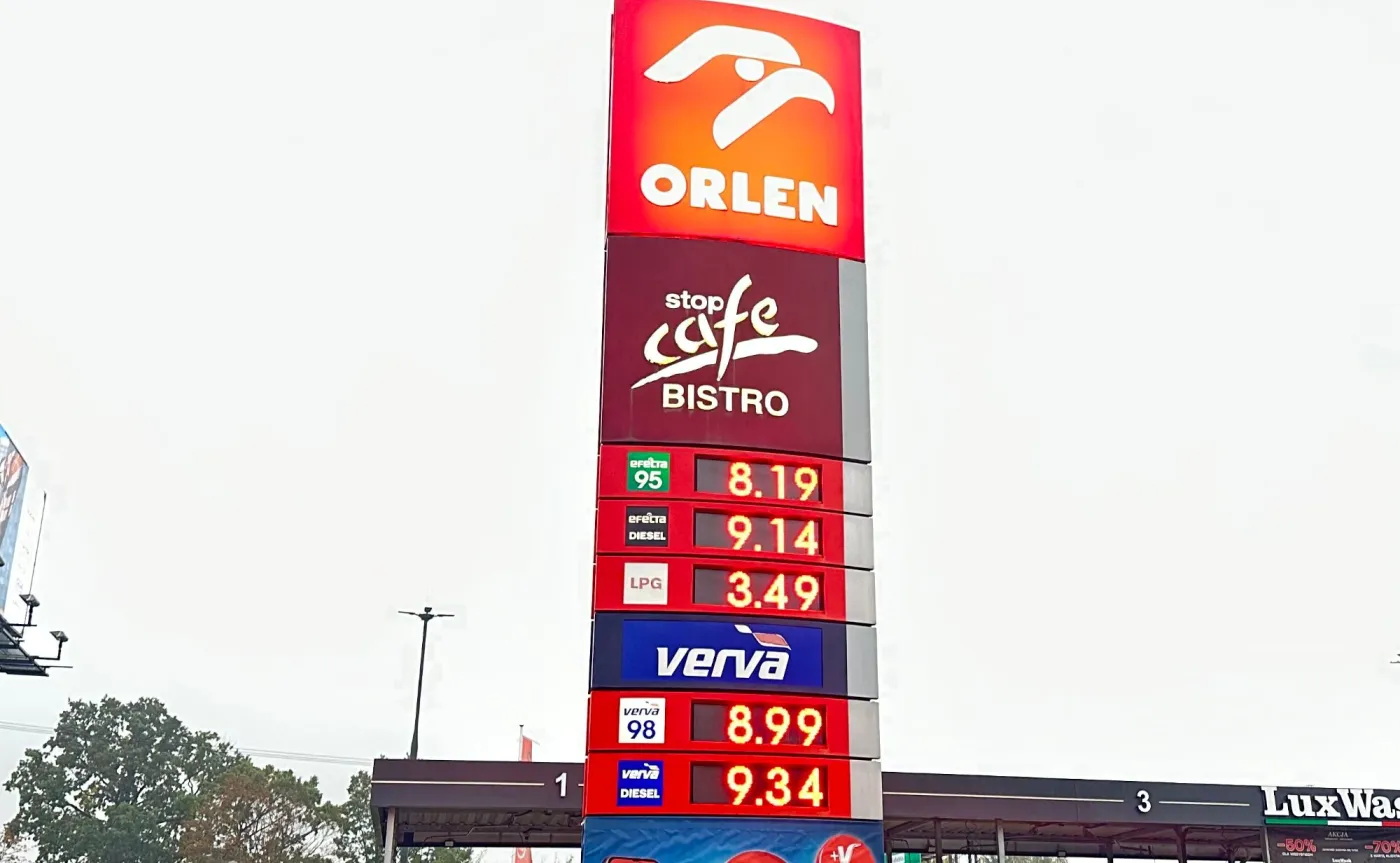 Ceny paliw na stacji Orlen
