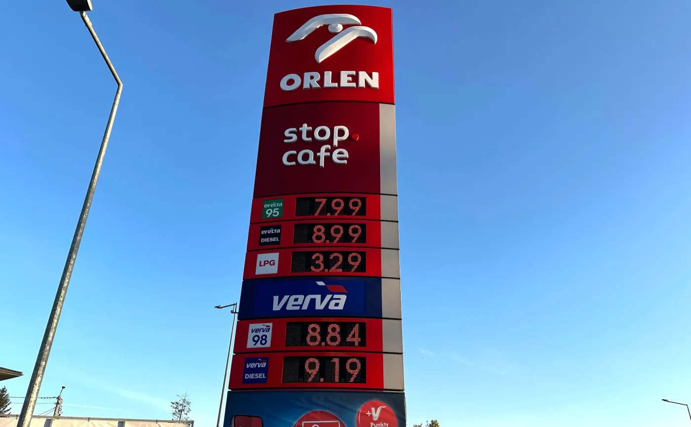 Ceny paliw na stacji Orlen