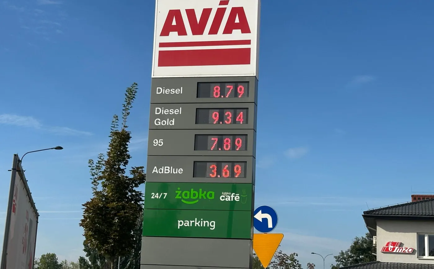 Ceny paliw na stacji Avia