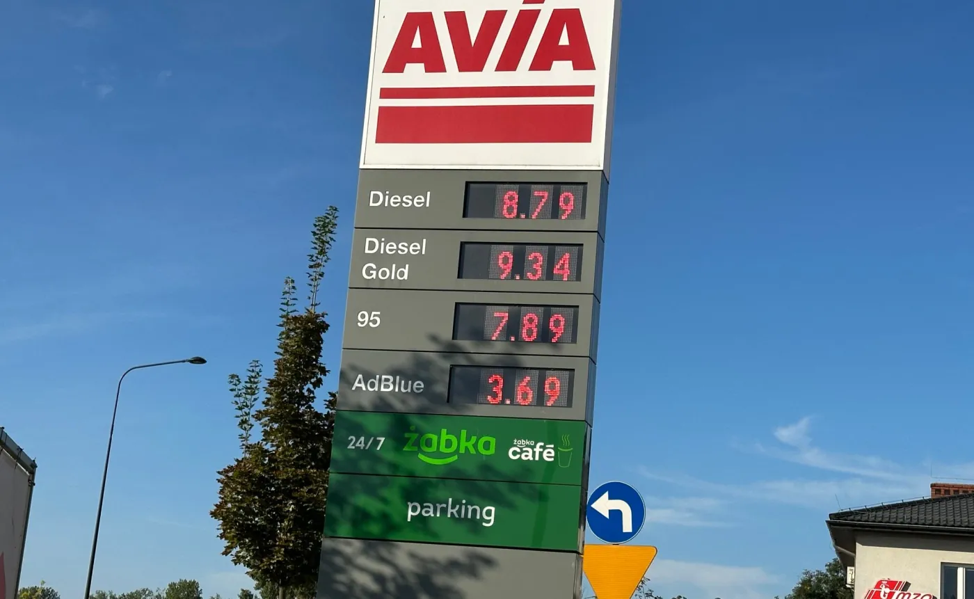 Ceny paliw na stacji Avia