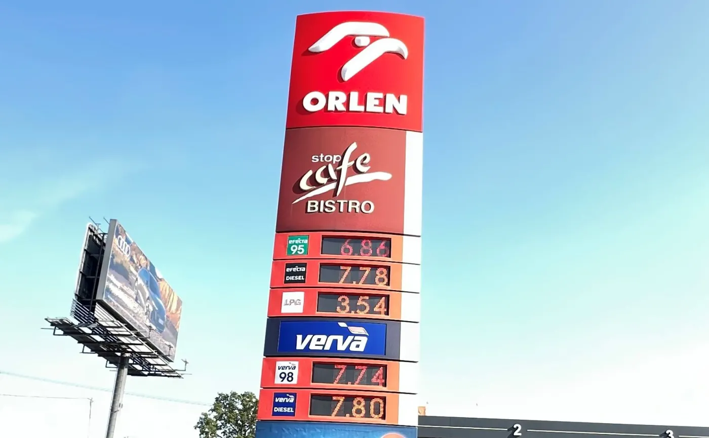Ceny paliw na stacji Orlen