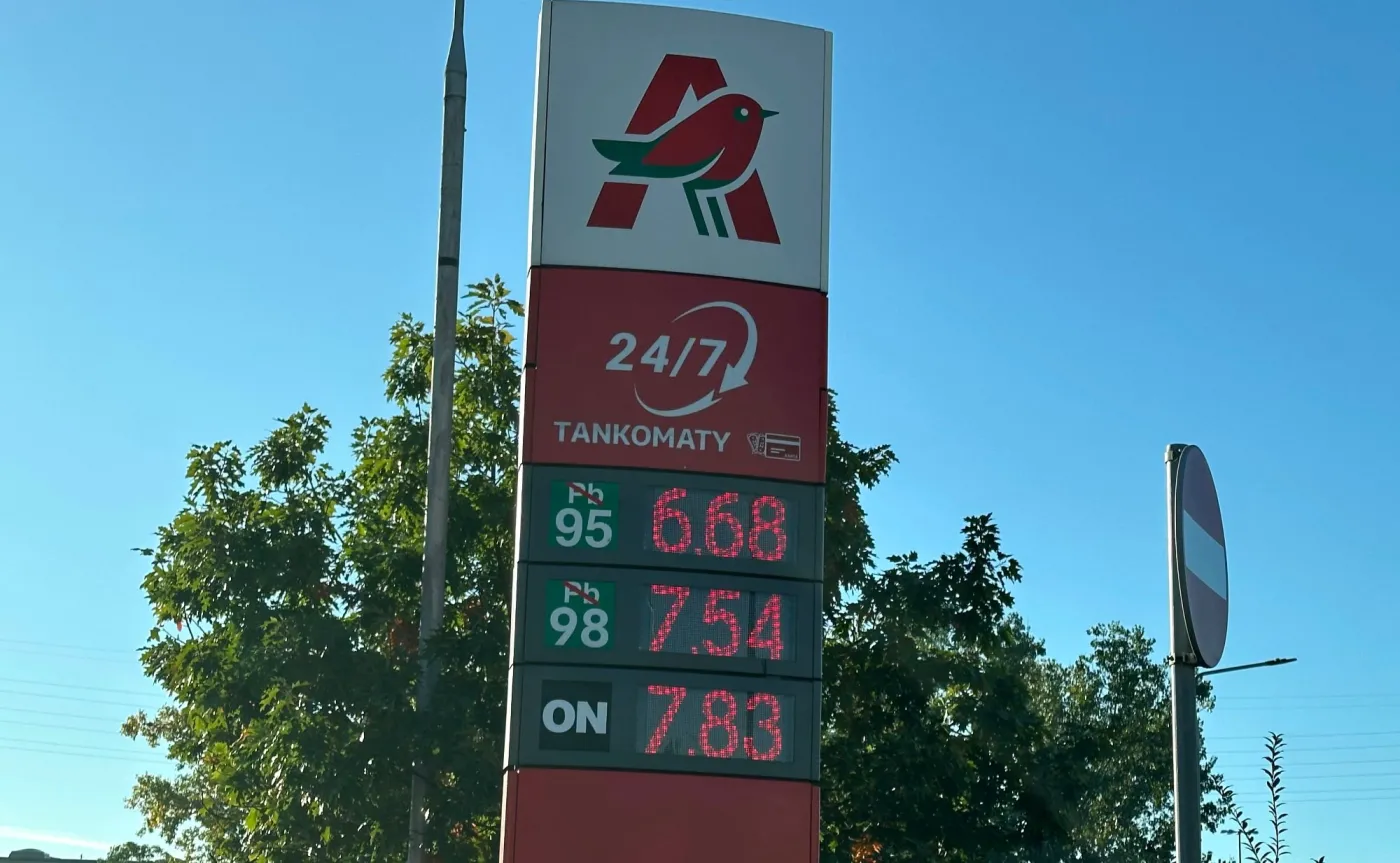 Ceny paliw na stacji Auchan