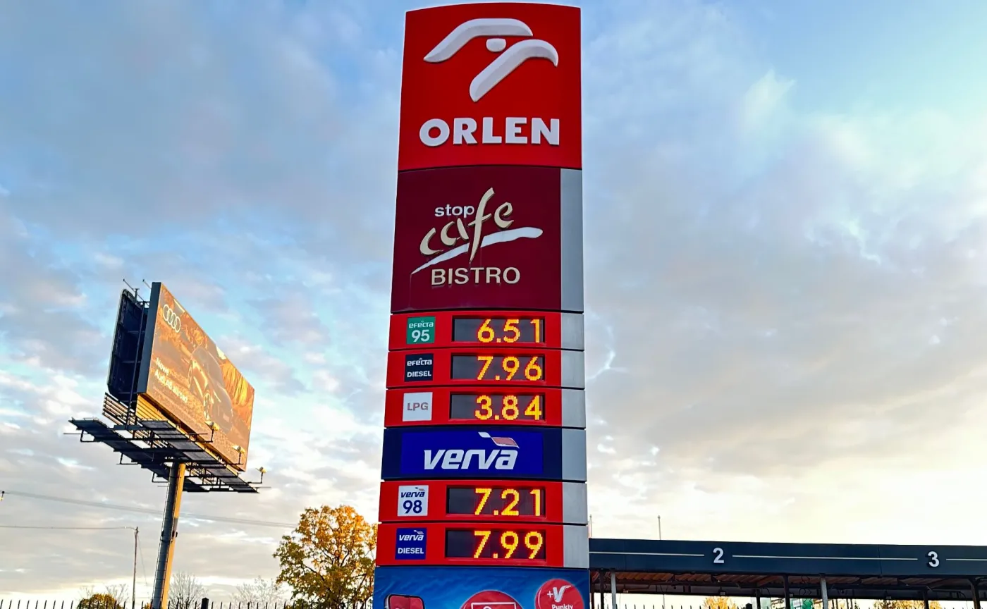 Ceny paliw na stacji Orlen