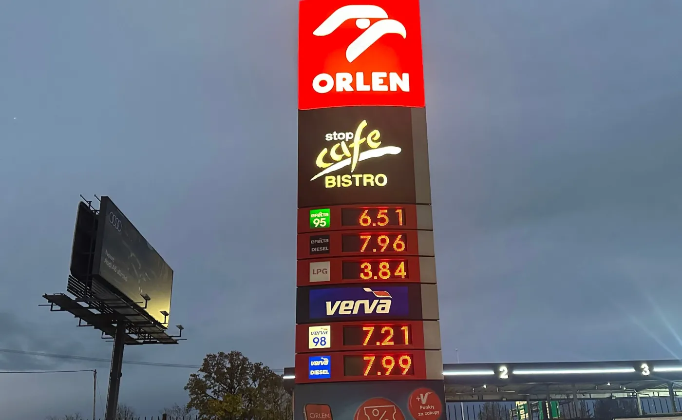 Ceny paliw na stacji Orlen