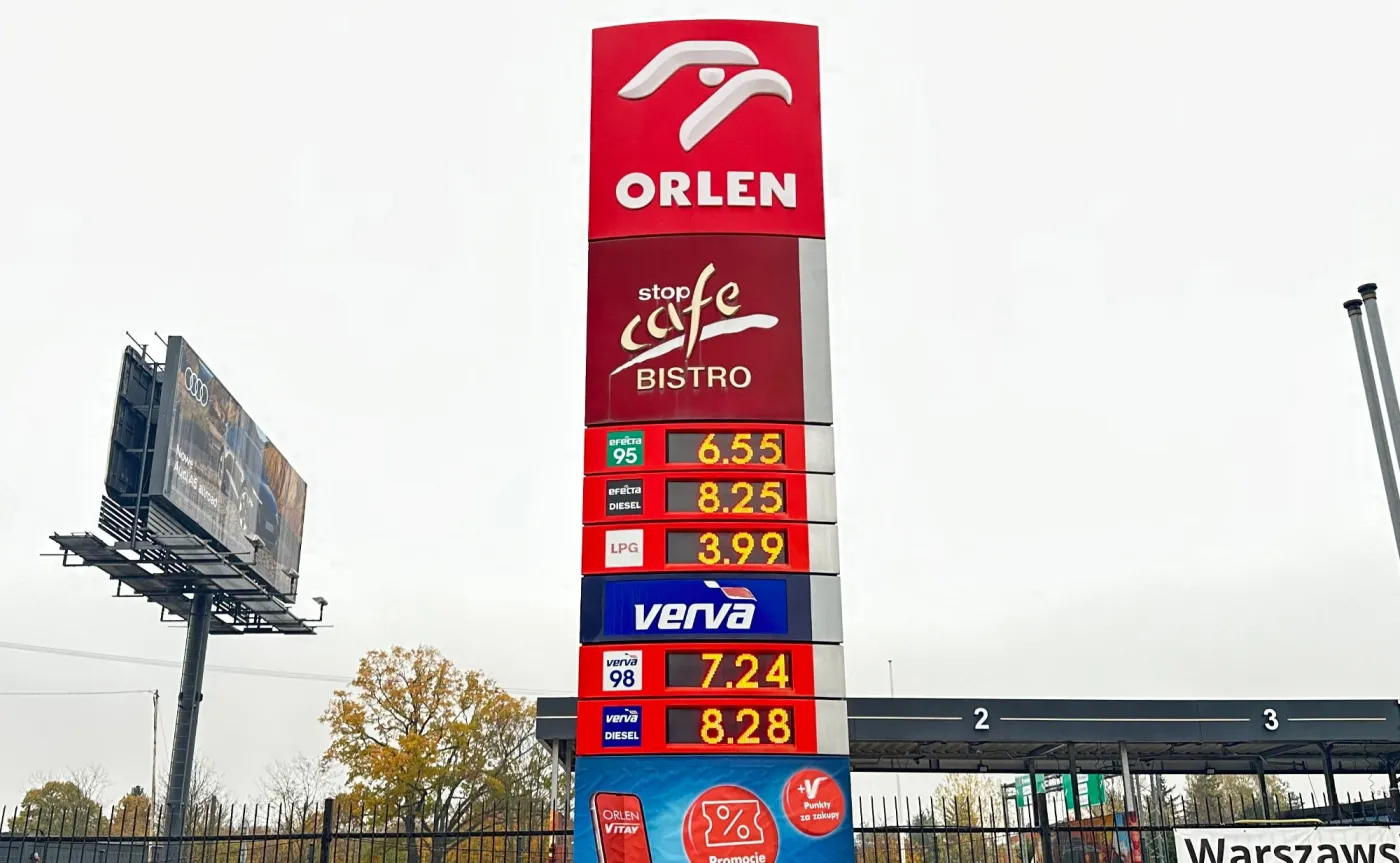 Ceny paliw na stacji Orlen