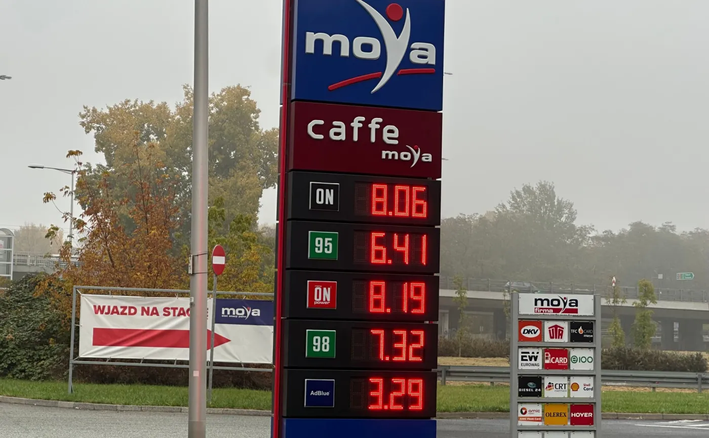 Ceny paliw na stacjach Moya