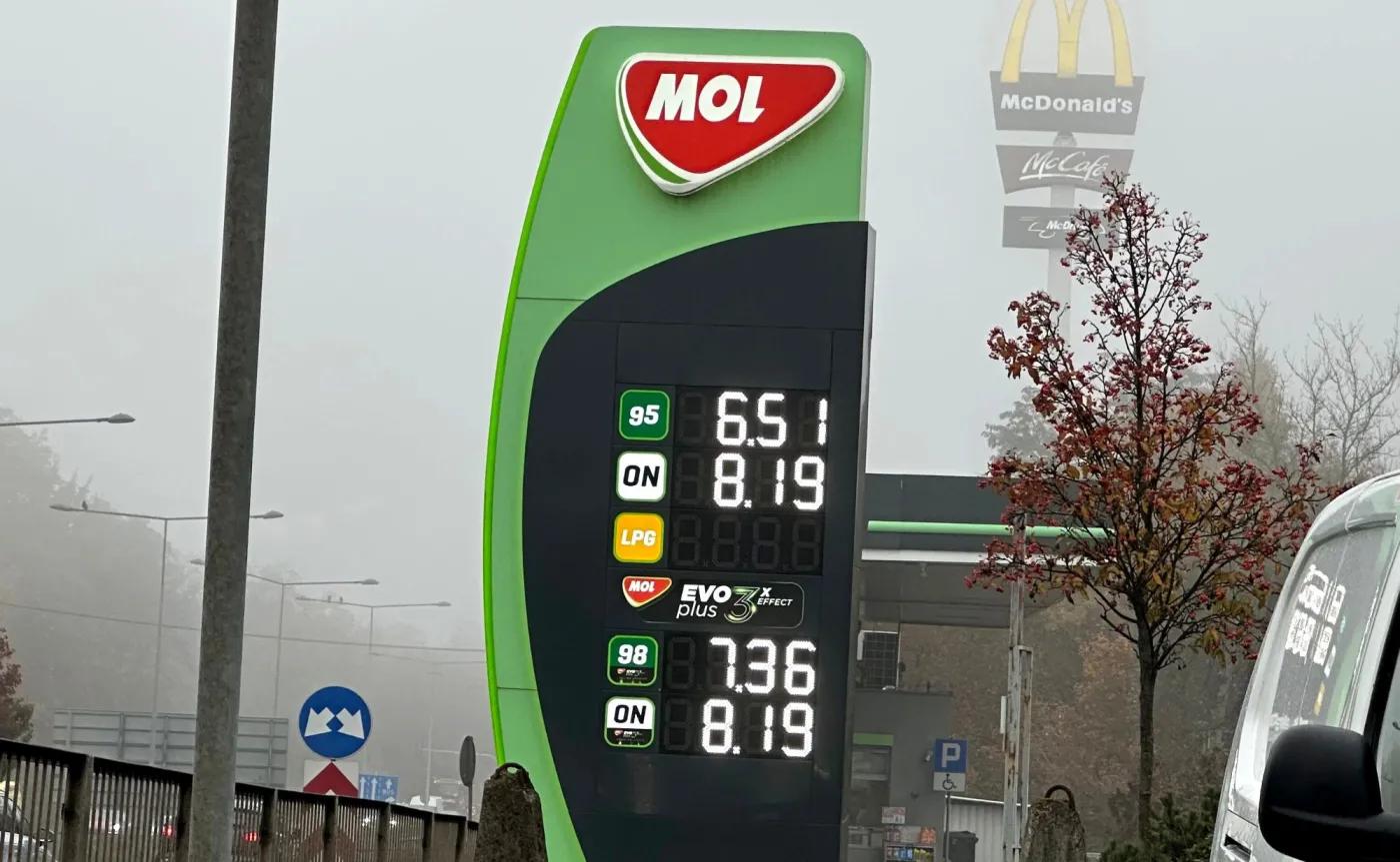 Ceny paliw na stacjach MOL