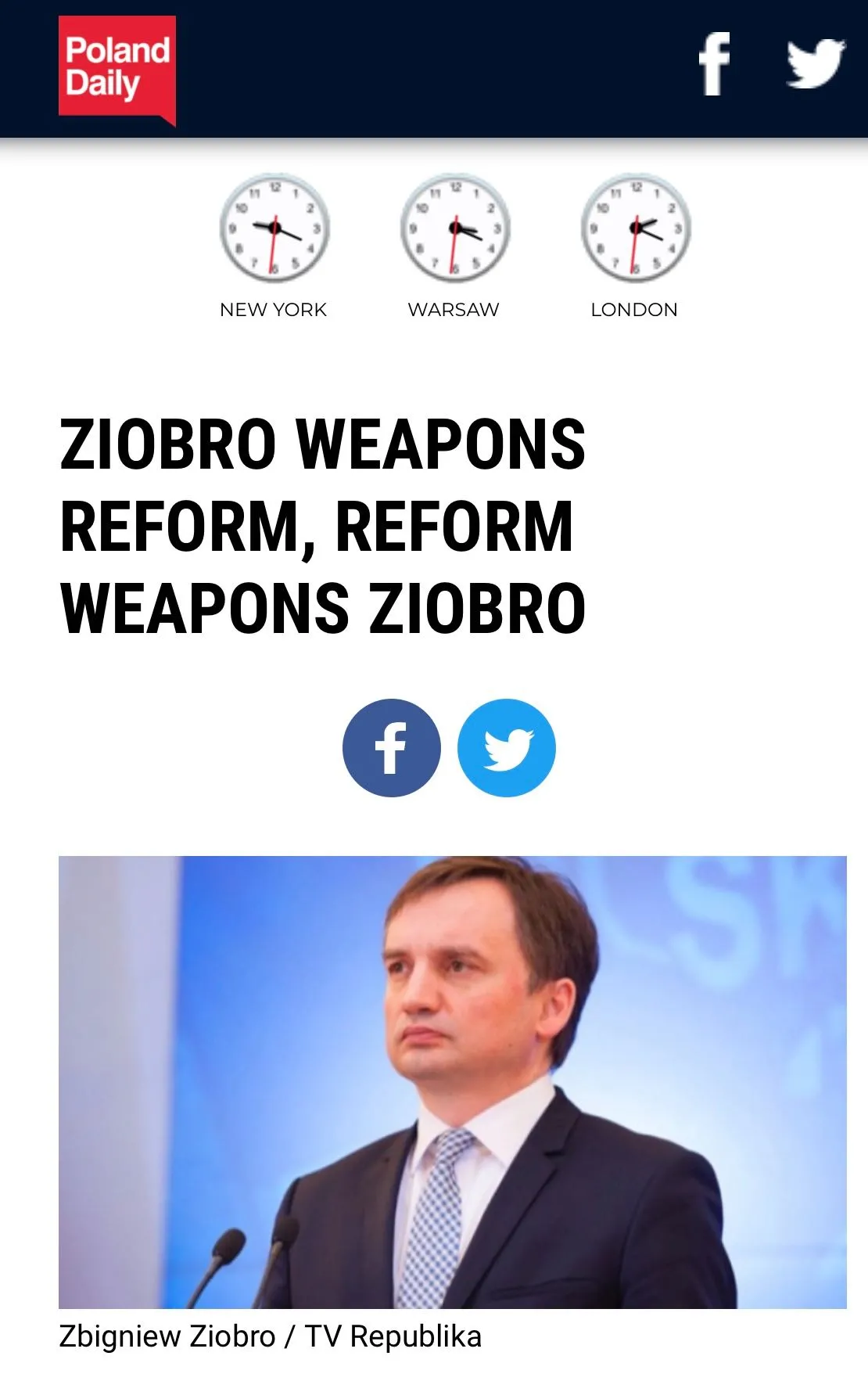Wpadka portalu "Poland Daily"