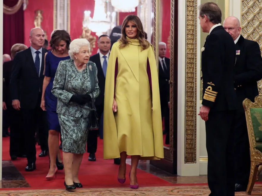Melania Trump pokazała, jak Agata Duda była ubrana u królowej. Na oficjalnych ZDJĘCIACH jej nie było...