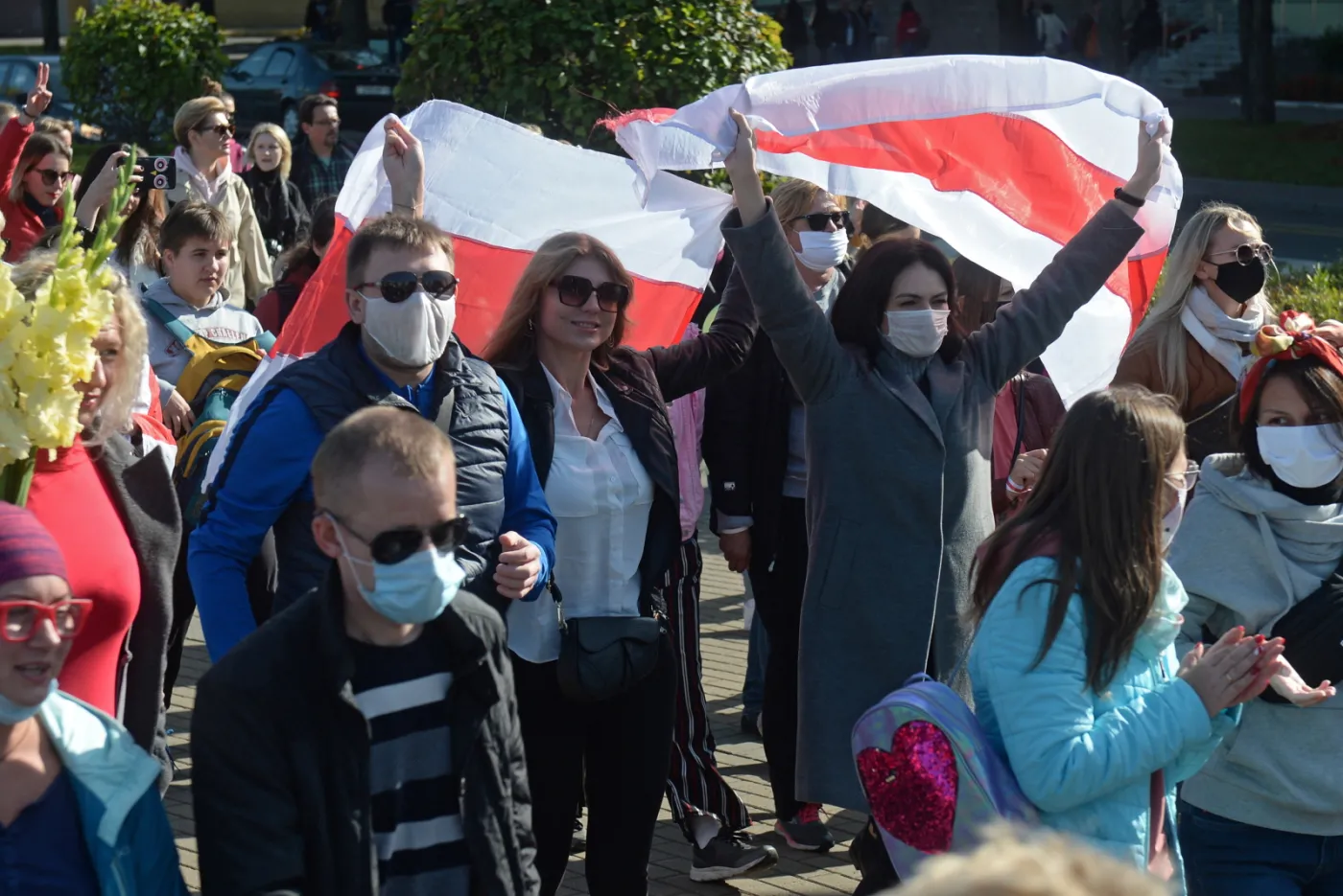 Białoruś. Protest kobiet w Mińsku