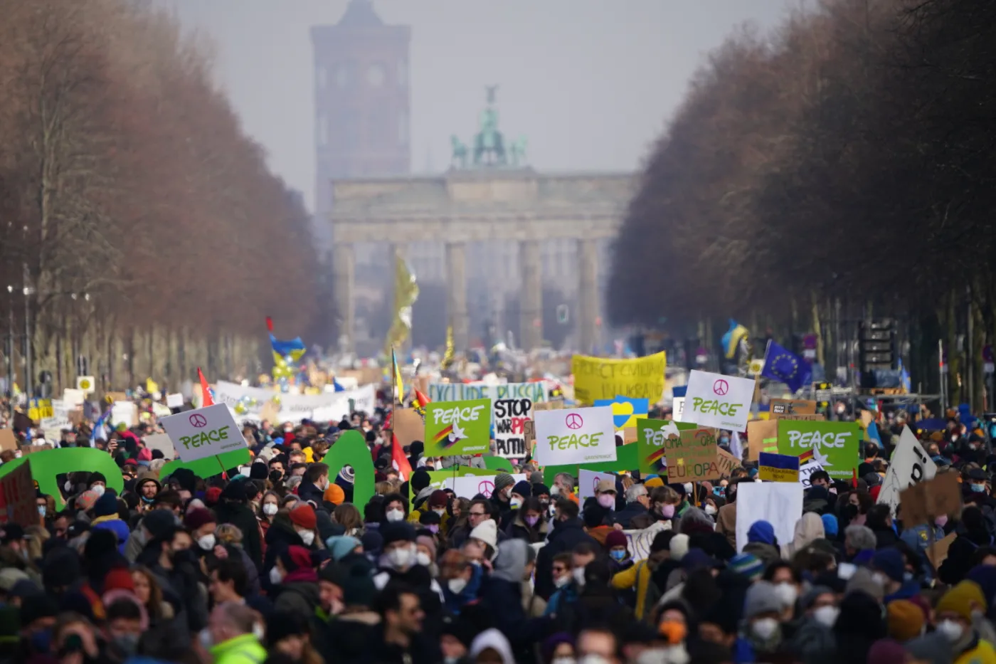 Gigantyczna demonstracja w Berlinie. Pół miliona osób protestowało przeciw wojnie na Ukrainie