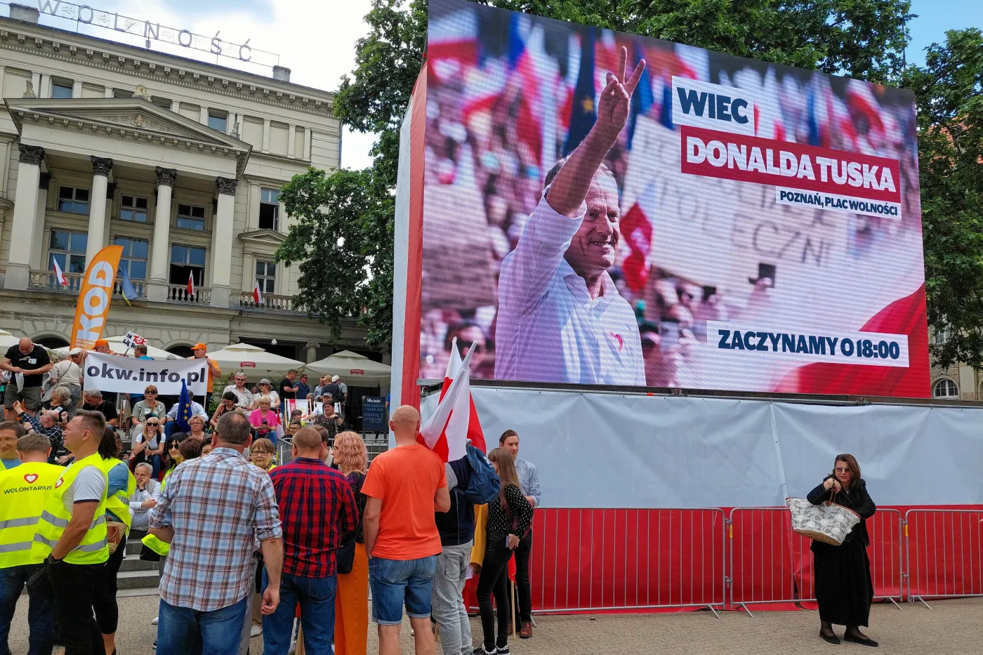 Wiec Donalda Tuska  w Poznaniu