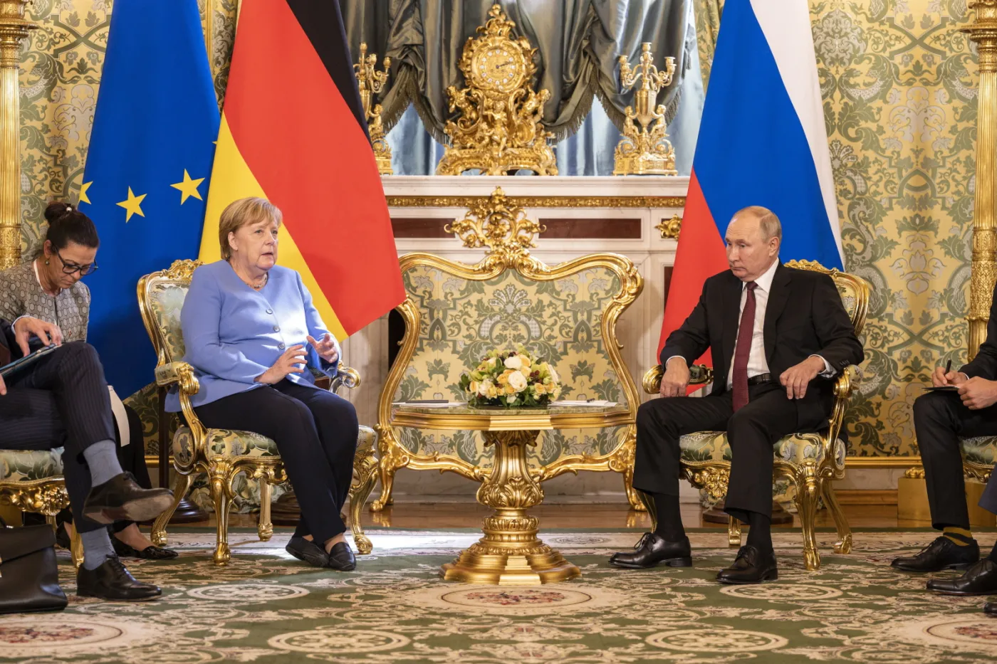 Merkel na Kremlu: To dobrze, że rozmawiamy z Rosją pomimo różnic