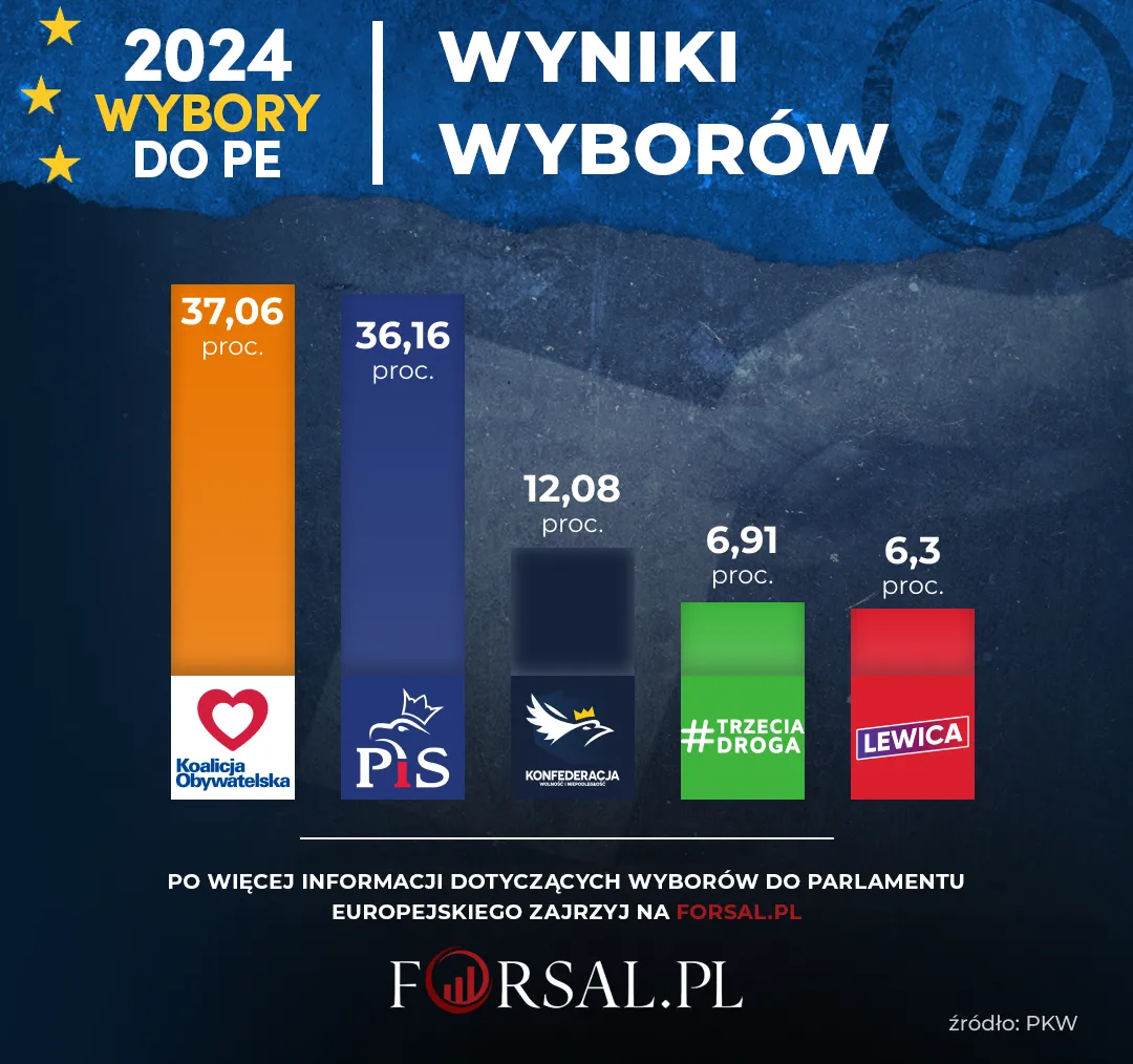 Wybory do PE - Wyniki wyborów - PKW