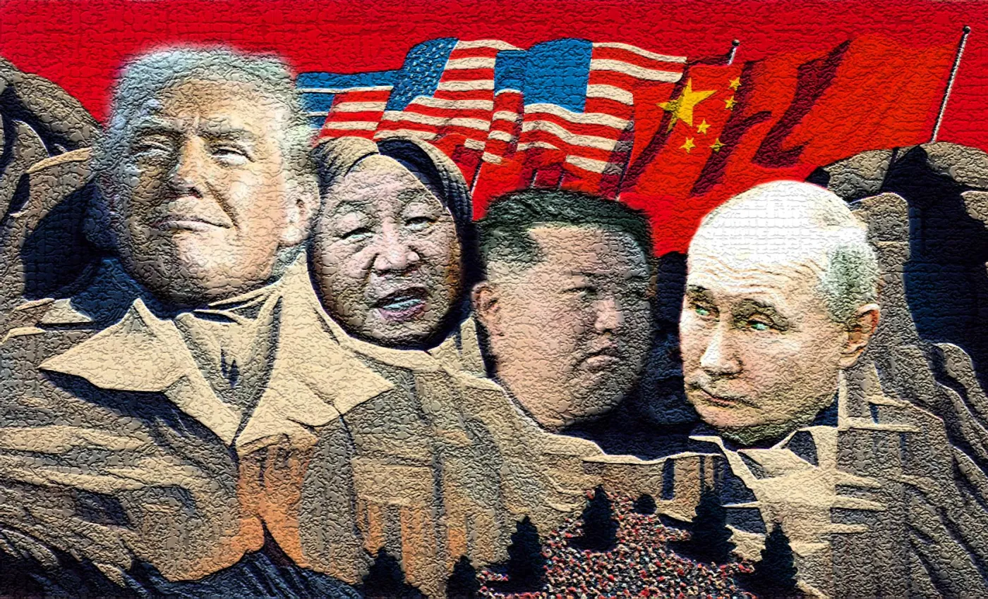 Trump, Xi, Kim, Putin a la Rushmore