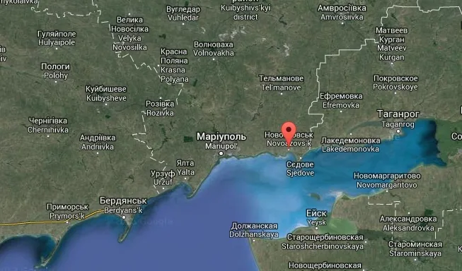Morzem Azowskie. Mapa: Google