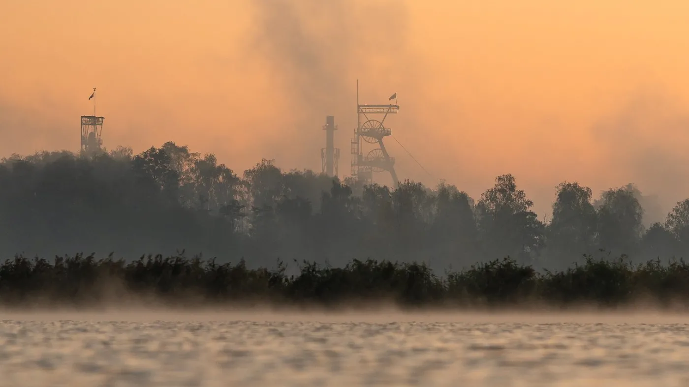Silesia,Mine,Tower,In,The,Fog,,Czechowice,Dziedzice,?l?sk.