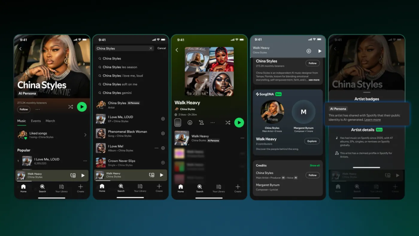 Platforma muzyczna Spotify wprowadza nowe oznaczenia i politykę wobec artystów i twórców stosujących technologie AI w tworzeniu treści dla użytkowników.