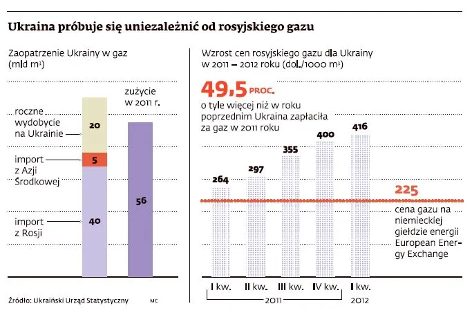 Ukraina szuka w Europie nowych źródeł gazu