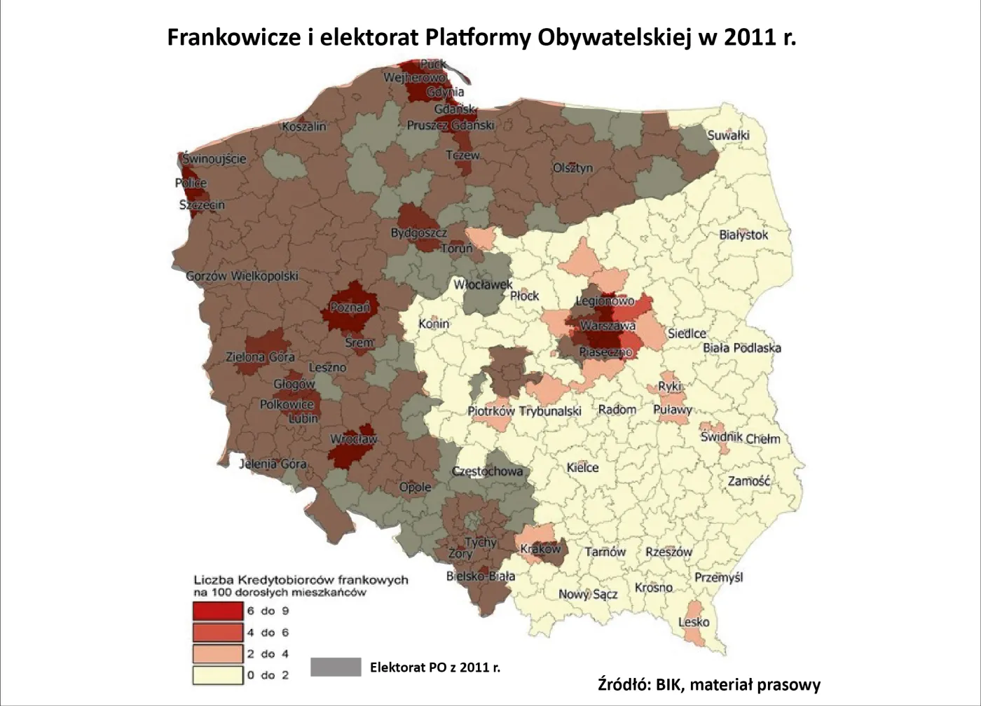 Fankowicze i elektorat Platformy Obywatelskiej z 2011 r.