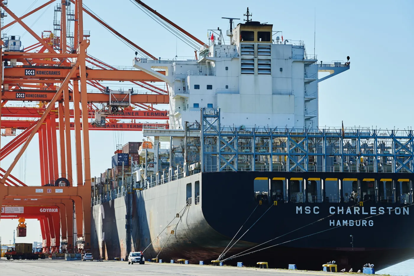MSC Charleston - takiego kolosa w gdyńskim porcie jeszcze nie było [ZDJĘCIA]